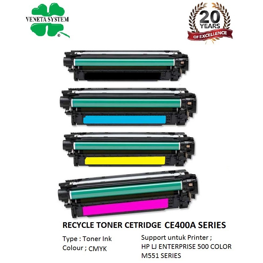 Toner Cartridge CE400A CE401A CE402A CE403A 507A - RTC Veneta