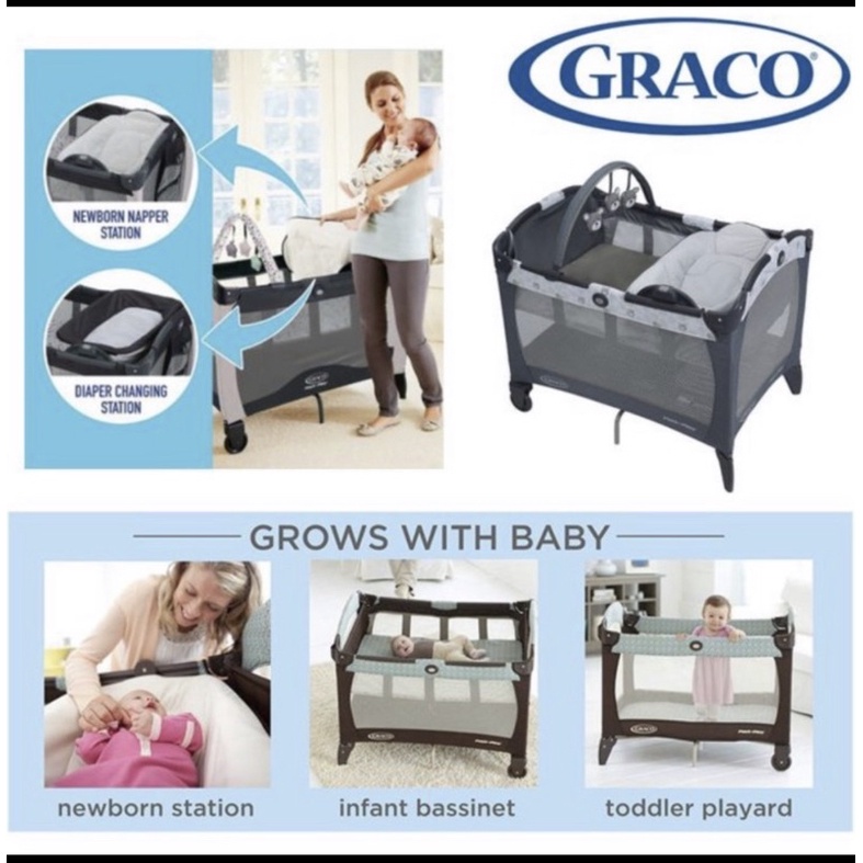 graco pack & play riversible nappy changer box bayi graco