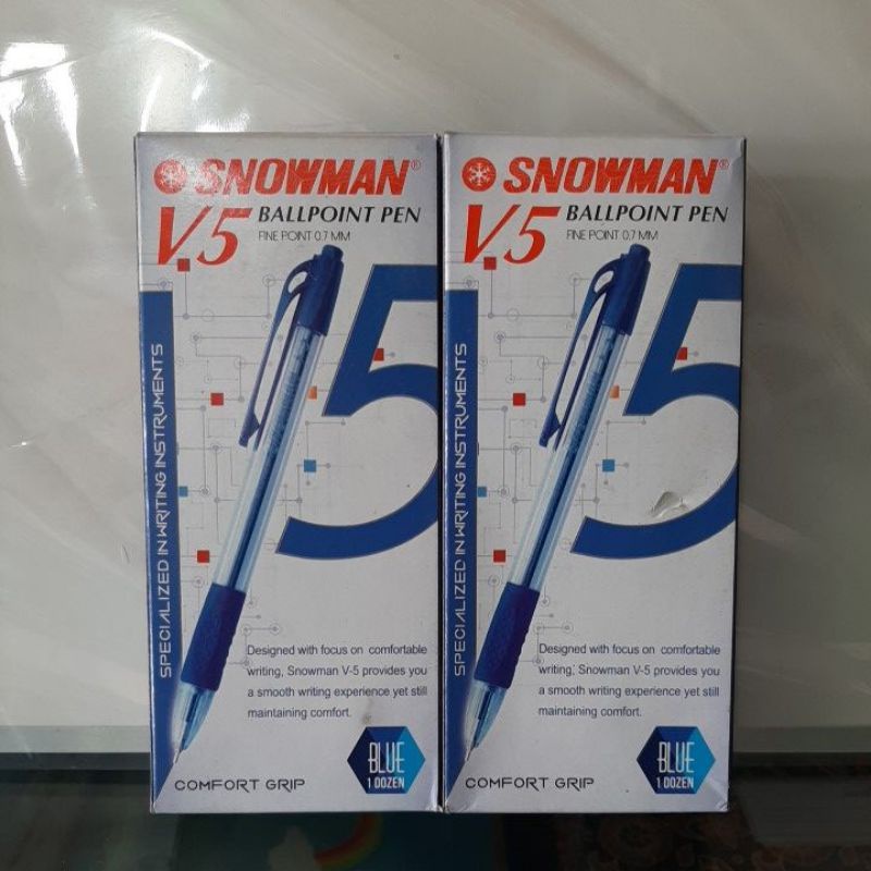 

Pulpen Snowman V5 / Ballpoint Pen Snowman V5 (1 Pak 12 pcs)