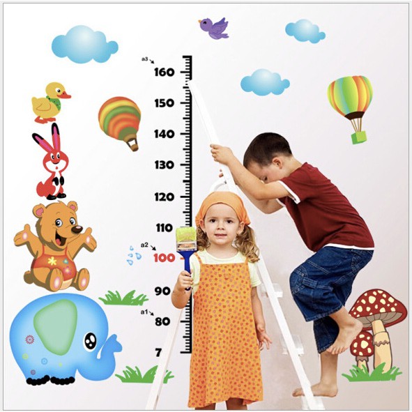 Sticker Dinding ukur tinggi Badan Wall sticker ST022