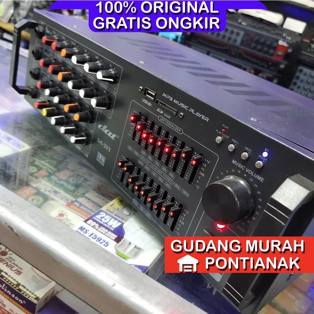 POWER AMPLIFIER AMPLI BLUETOOTH DAT 4 channel DA303 DA 303 KUAT DAN AWET