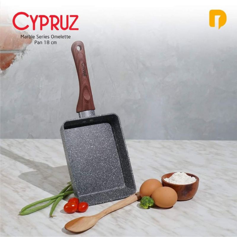 Cypruz Marble Series Omelette pan 18cm/Wajan omelette