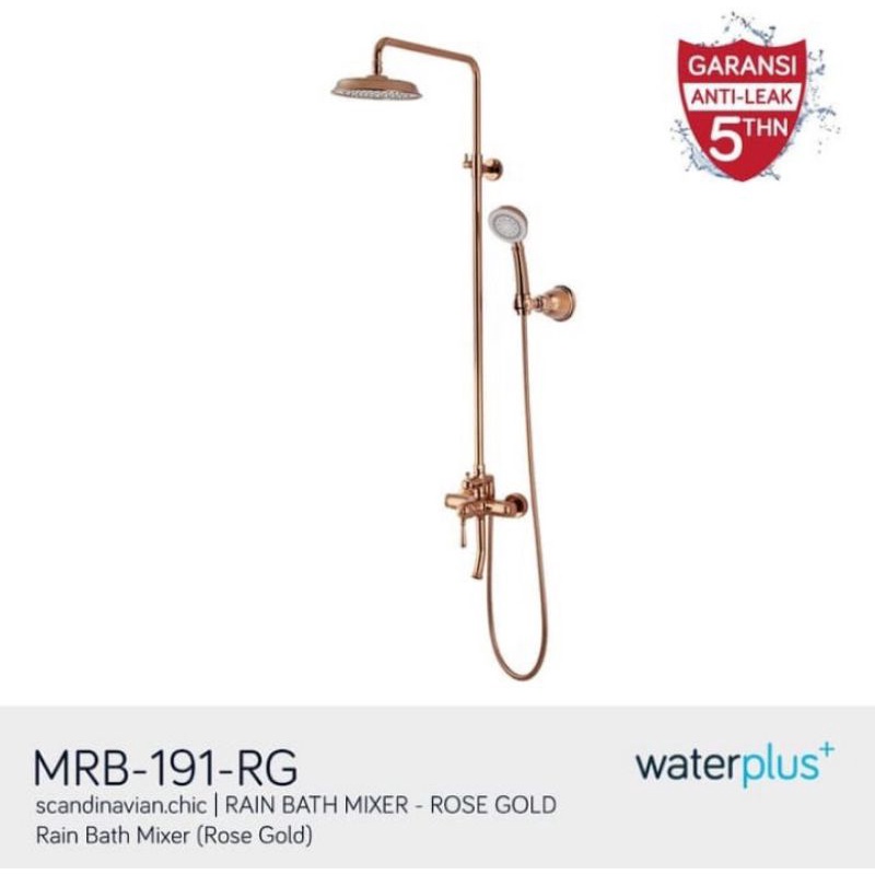 Kran tiang waterflus rose gold / Shower column set Gold