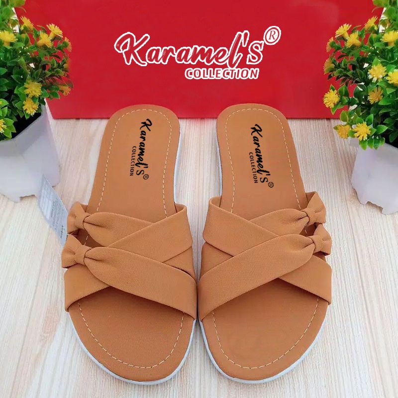 Sandal flat wanita terbaru murah/sandal flat wanita humberg kekinian/sandal flat wanita VT 106-4