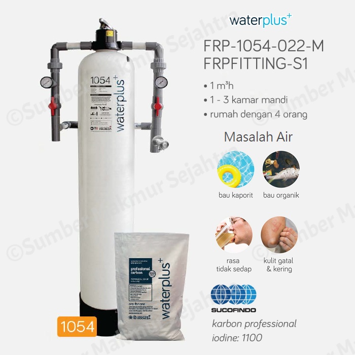 Filter Air Waterplus FRP 1054 Carbon Professional