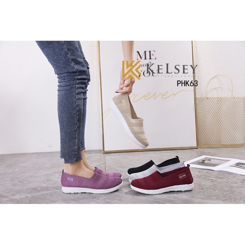 (GRATIS ALAS KAKI) RESTOCK!! NICOLE SEPATU SLIP ON WANITA KELSEY PHK63 SEPATU FLAT SHOES