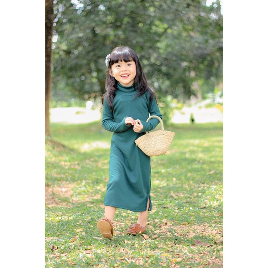 Dress Yoona RIB KNIT PREMIUM Beuzee 1-5 Tahun Dress Anak  Lengan panjang Dress Anak Lucu Terlaris Kekinian