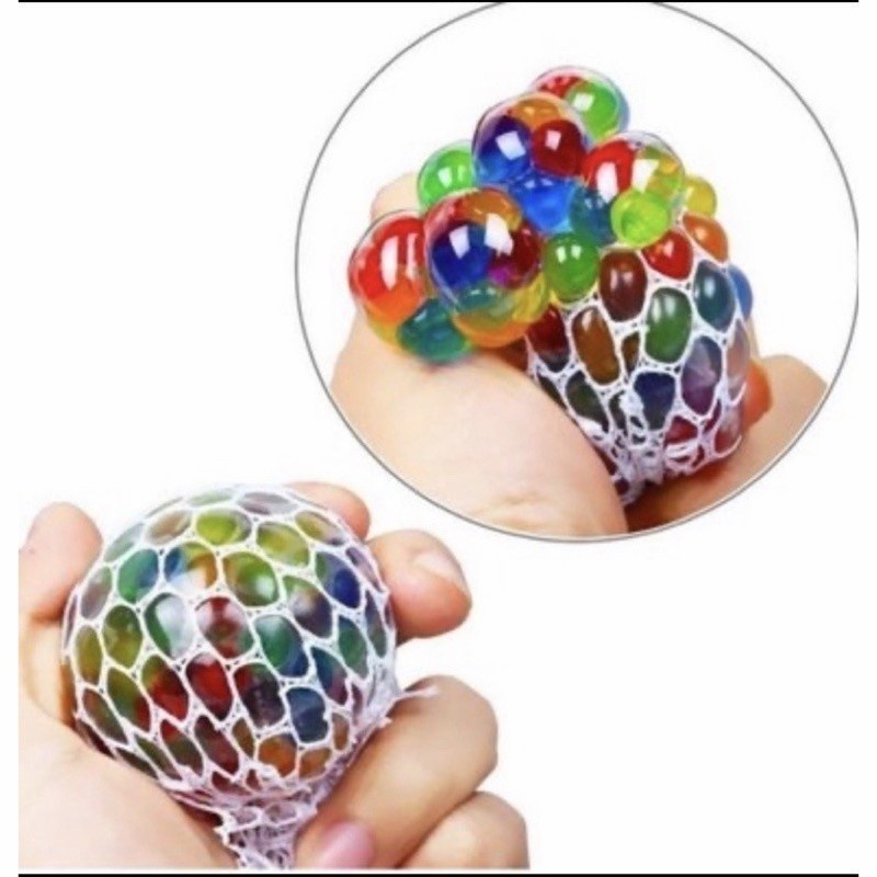 Stress Ball Mainan SQUISHY BOLA ANGGUR BESAR  mesh ball splat Anti Stress-maianan anak edukatif