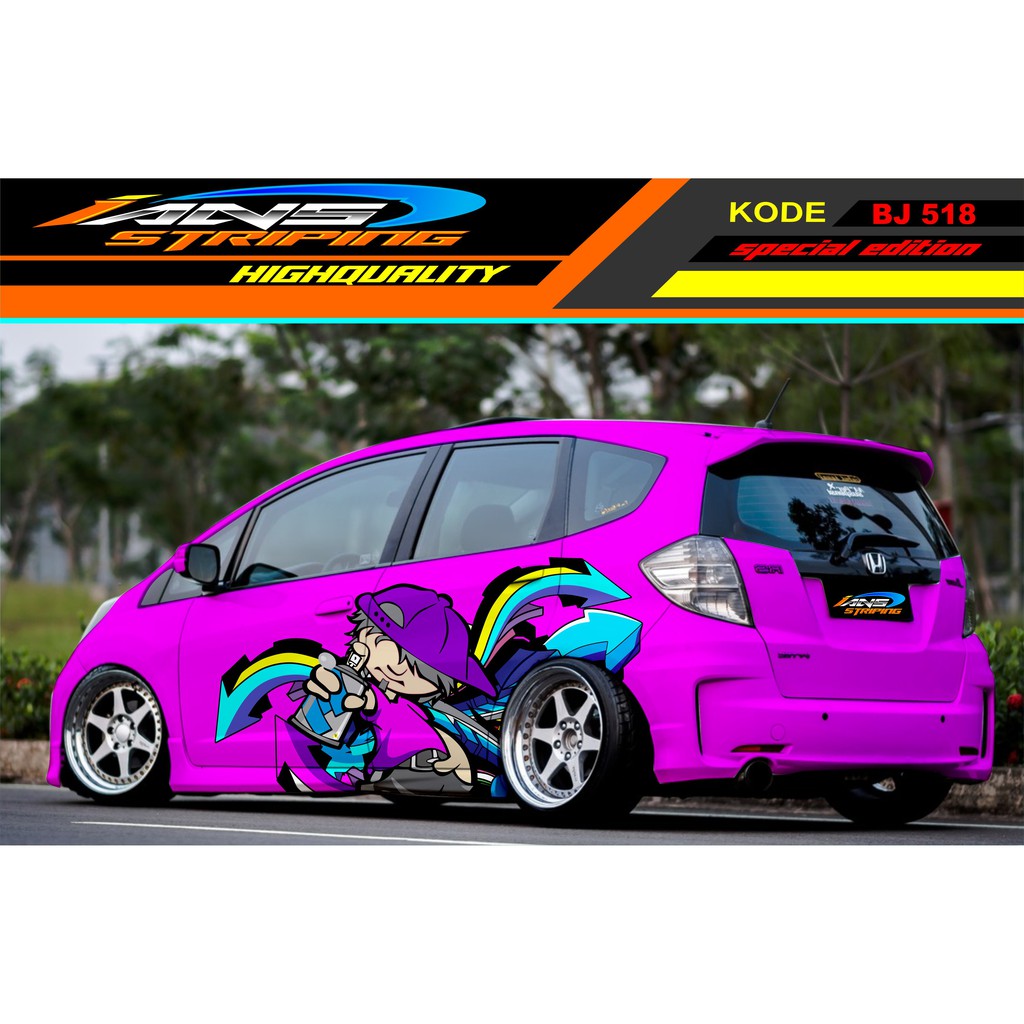 STICKER VARIASI MOBIL HONDA JAZZ BRIO AGYA SIGRA AVANZA SWIFT / STICKER MOBIL / STIKER MOBIL SAMPING