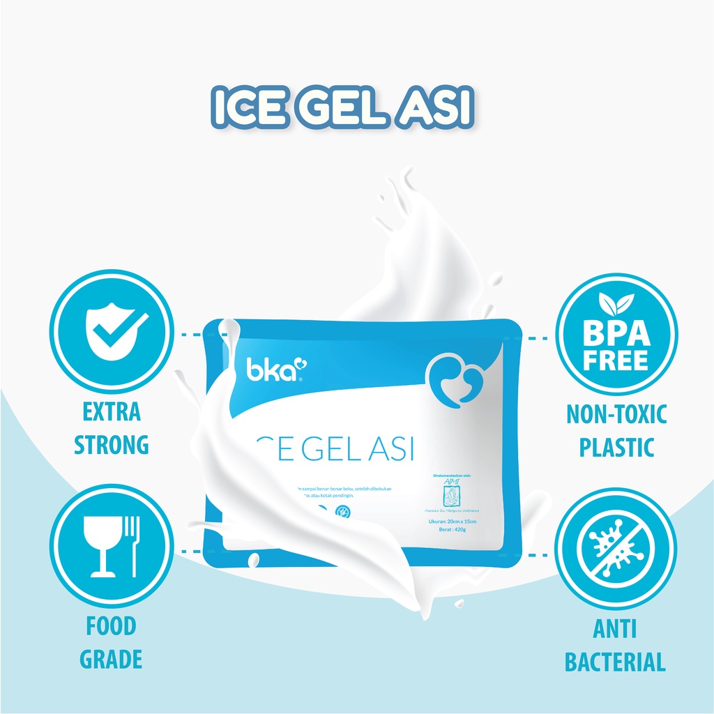 BKA Ice Gel / dingin / panas / gel pendingin asi / es menjaga kulitas asi