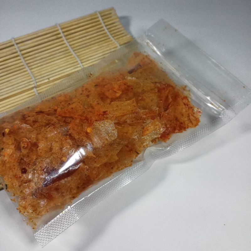 

kripik kaca 30gram extra pedas daun jeruk