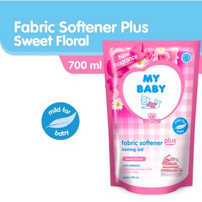 My Baby Softener Soft &amp; Gentle / Sweet Floral 700ml + Bubble Wrap / Toko Makmur Online