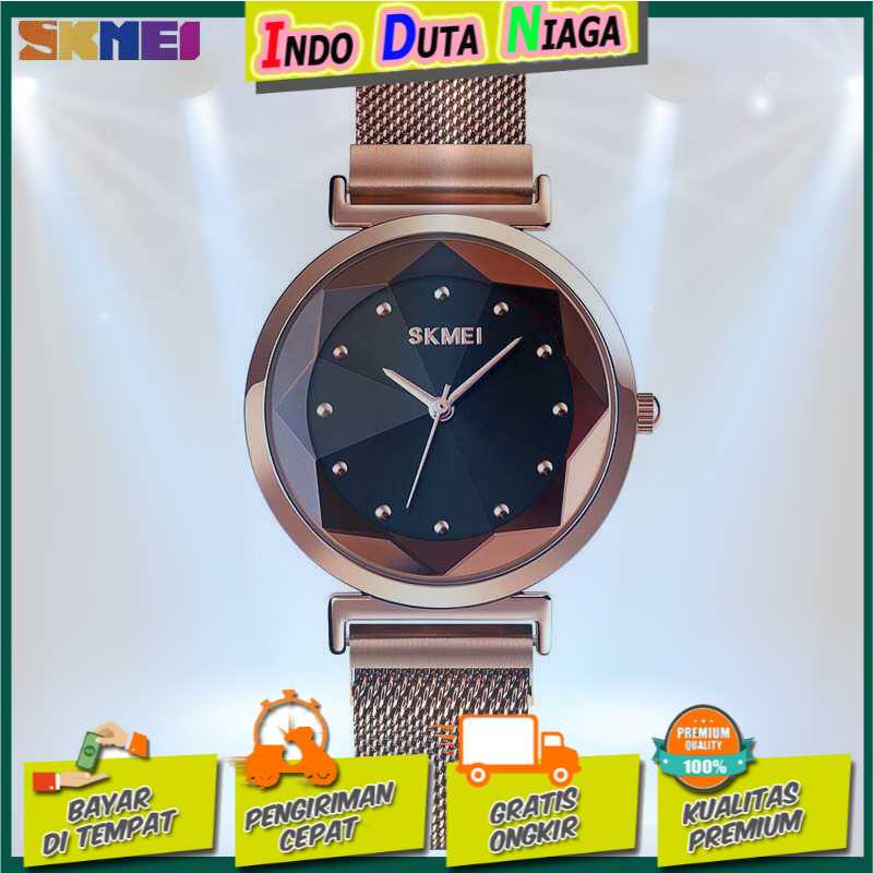 IDN - SKMEI Jam Tangan Analog Wanita Strap Stainless Steel - 1709