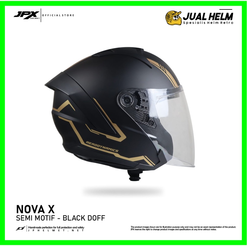 Helm JPX Nova X Semi Motif Black Dof