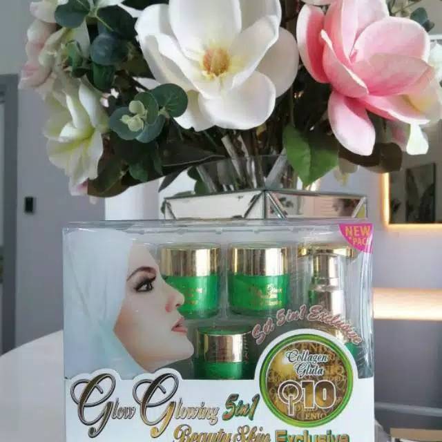glow glowing 5 in 1 beauty skin collagen gluta