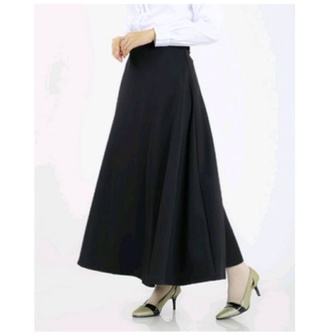 TERLARIS !!! ROK PANJANG JUMBO SPANDEK JERSEY WANITA TERMURAH / ROK PANJANG MAX BB 80 KG BAHAN PREMIUM BISA COD &amp; SAMEDAY