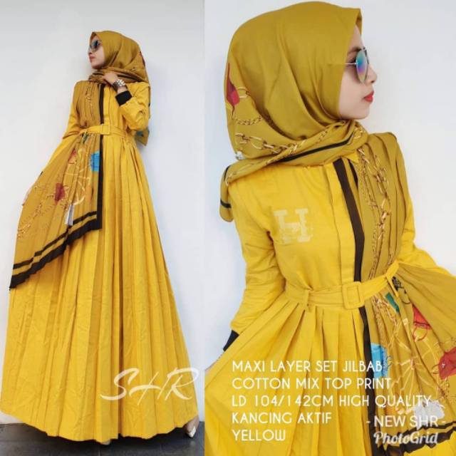 Dress set hijab original SHR.