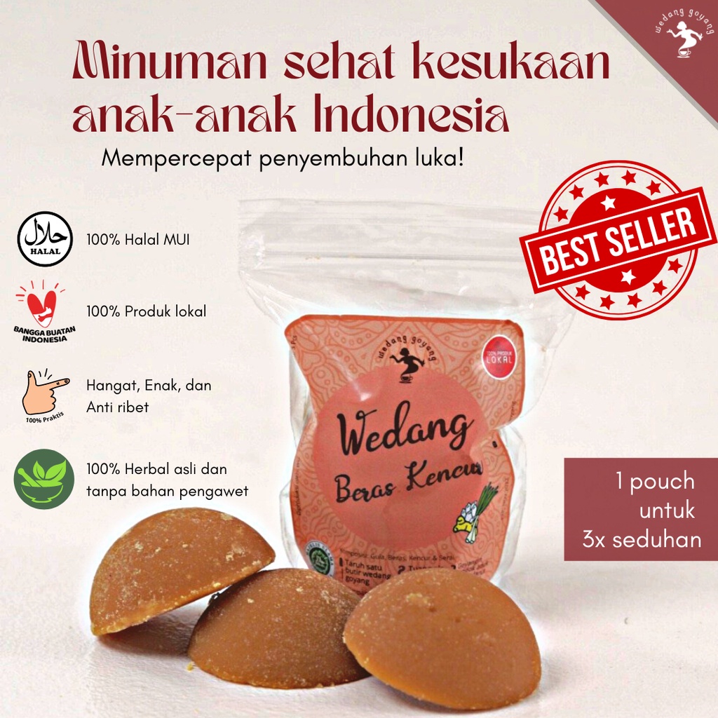 

Wedang Goyang Beras Kencur isi 10 pack / 30 seduhan