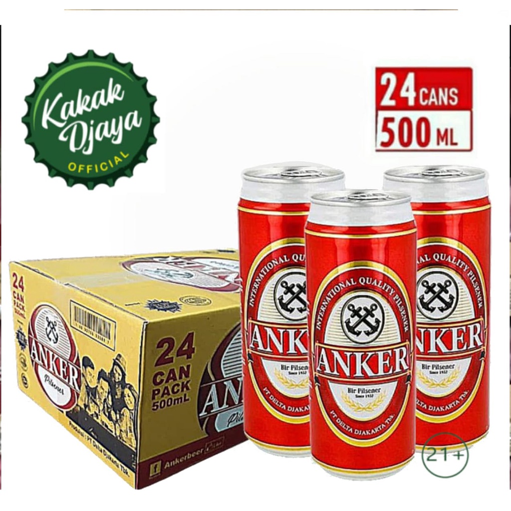 Anker Bir Pilsener bir 500 ml 24 Can