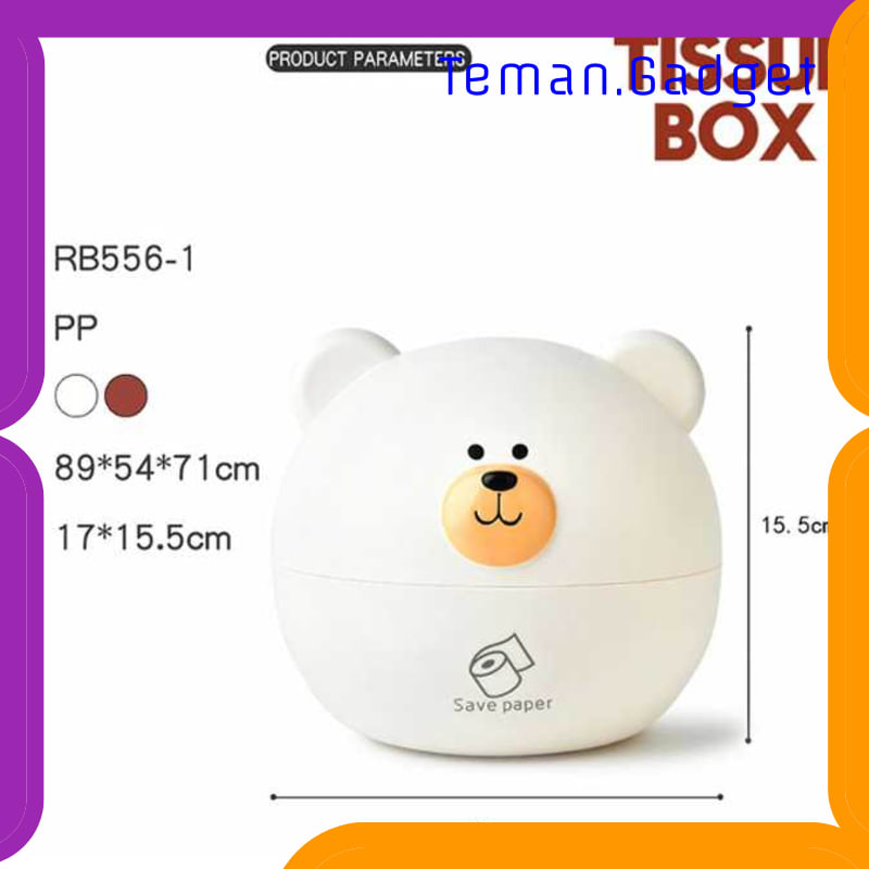 TG-DG2035 RIANCY KOTAK TISU GULUNG TISSUE ROLL BOX MODEL BEAR - RB556-1