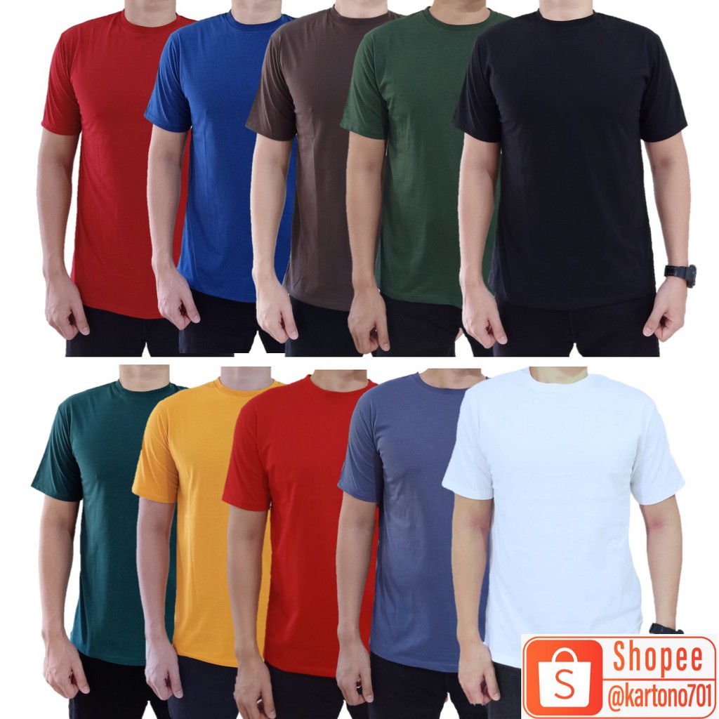 Jual Kaos Polos Kaos Unisex Kaos Combed 30s Shopee Indonesia