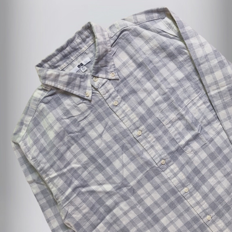 UNIQLO FLANNEL (SIZE: XL) | SECOND