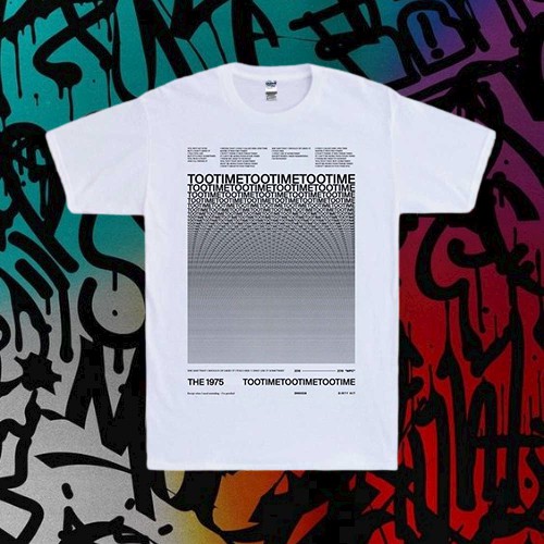 KAOS BAND MUSIK THE 1975 T00 TIME TEES BAND BEST T-SHIRT MUSIK MERCH