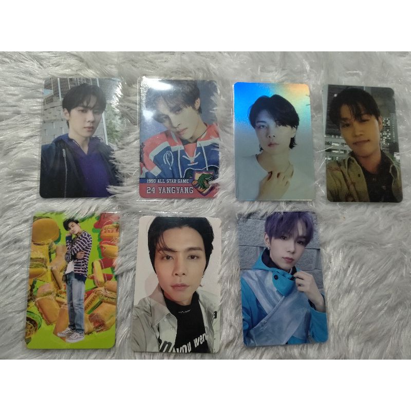 WTS READY INA/KUN PB UNIVERSE/YANGYANG 90'S LOVE HOLO/JOHNNY BENE SG22 HOLO/TAEIL SEOUL CITY/JAEMIN 