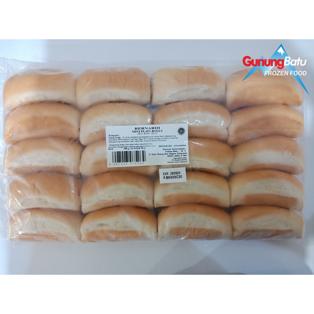 

RB22 BERNARDI ROTI HOTDOG 20 PCS 560 GRAM