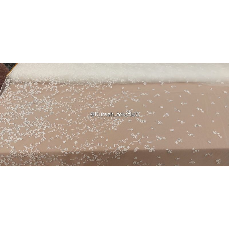 kain Tille Embroidery etnik rambat premium