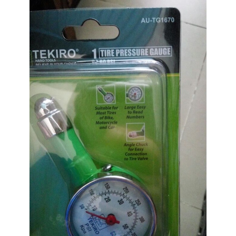 tekiro TG 1670 alat ukur tekanan angin ban tire pressure gauge TG1670