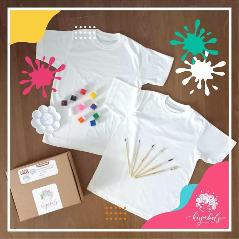 

Kaos Lukis Paket box kaos lukis/mainan anak/mainan edukasi /gift box anak