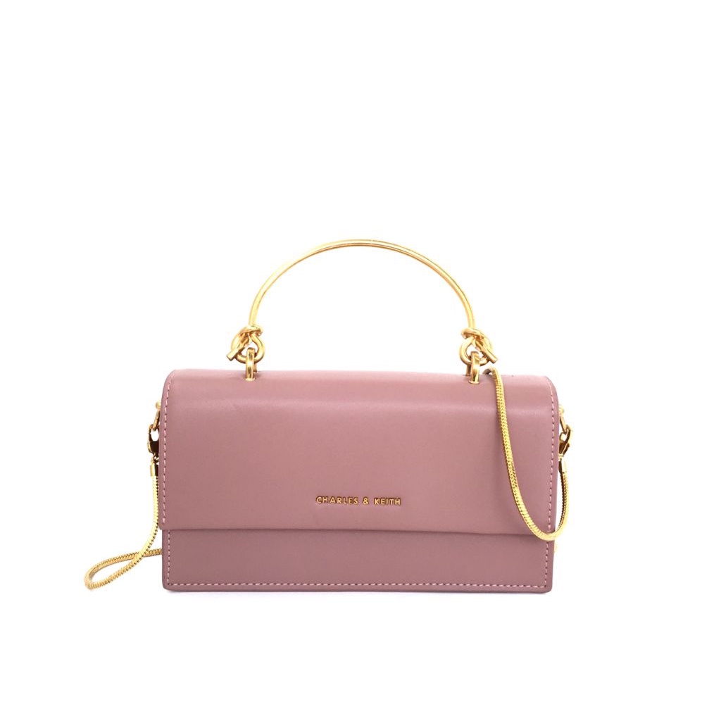 Charles & Keith Metallic Long Handle Wallet