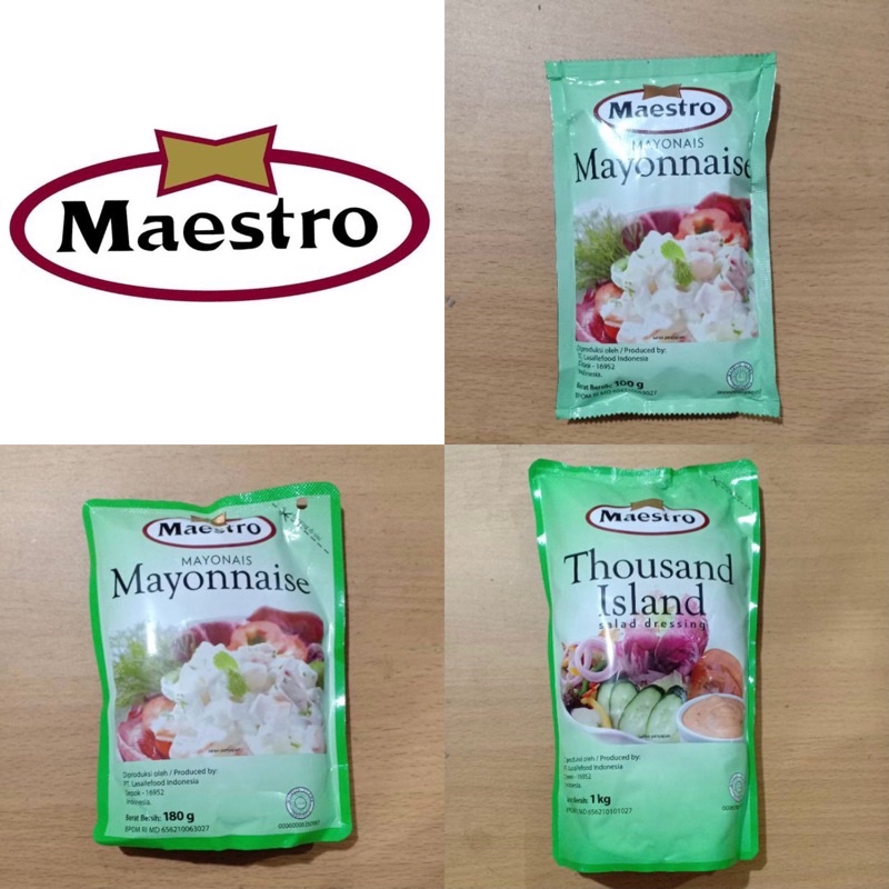 

MAESTRO Mayonaise Original 100gr 180gr dan 1kg