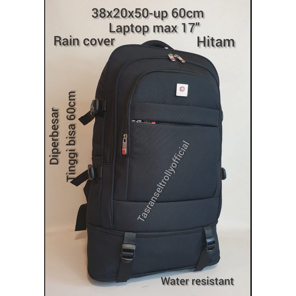 Tas Ransel Laptop Polo Interclub 19&quot; Expanding UP 60cm WATER RESISTANT