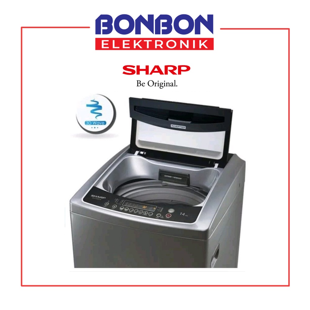 Sharp Mesin Cuci 1 Tabung 12KG ES-F1208X-SL Inverter Series