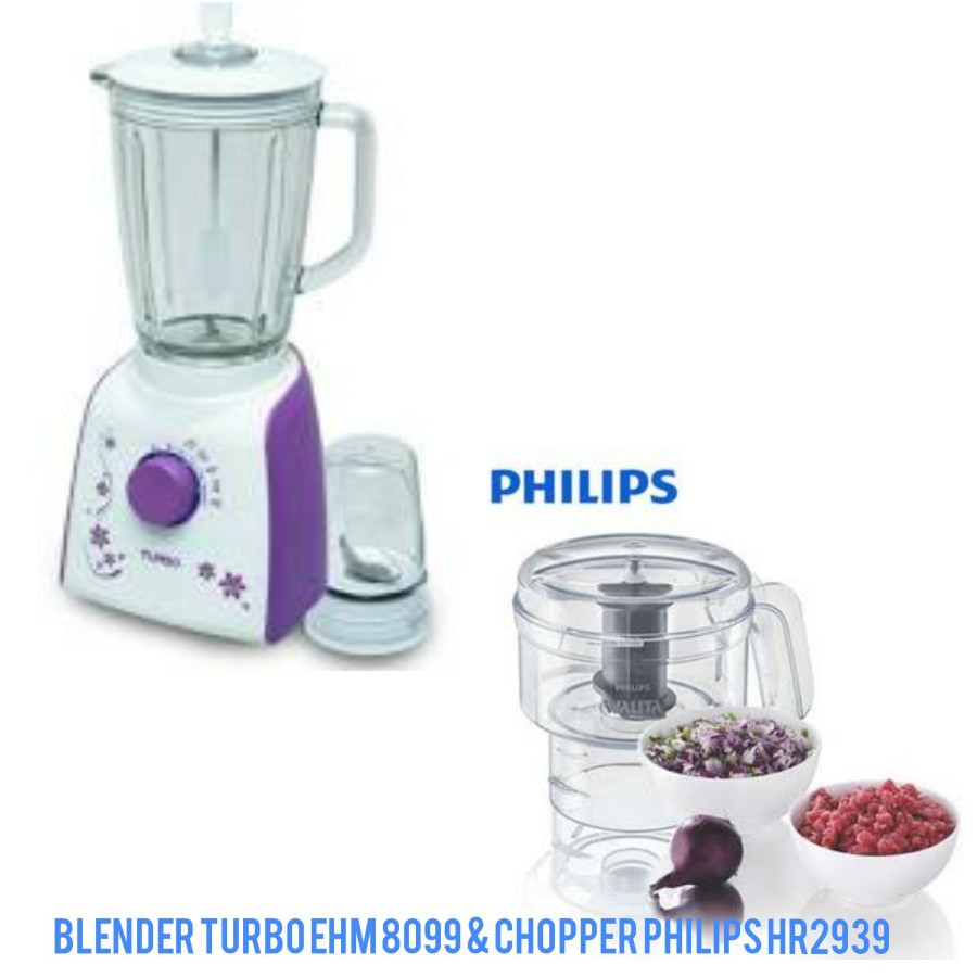 PAKET HEMAT TURBO EHM8099 Bundling Chopper philips HR2939 GARANSI RESMI