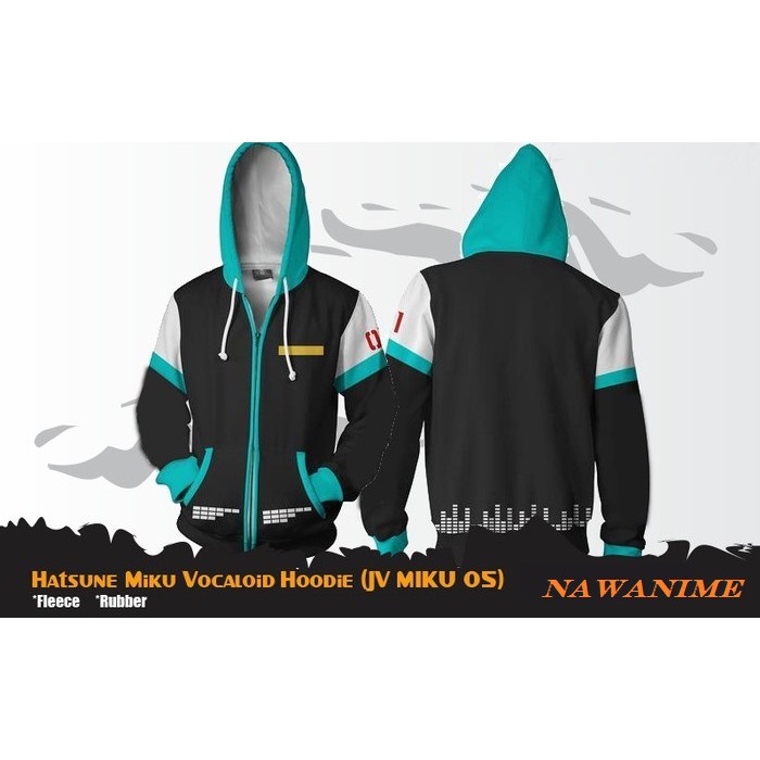 Jaket Hoodie Anime Vocaloid Hatsune Miku [JV MIKU 05]