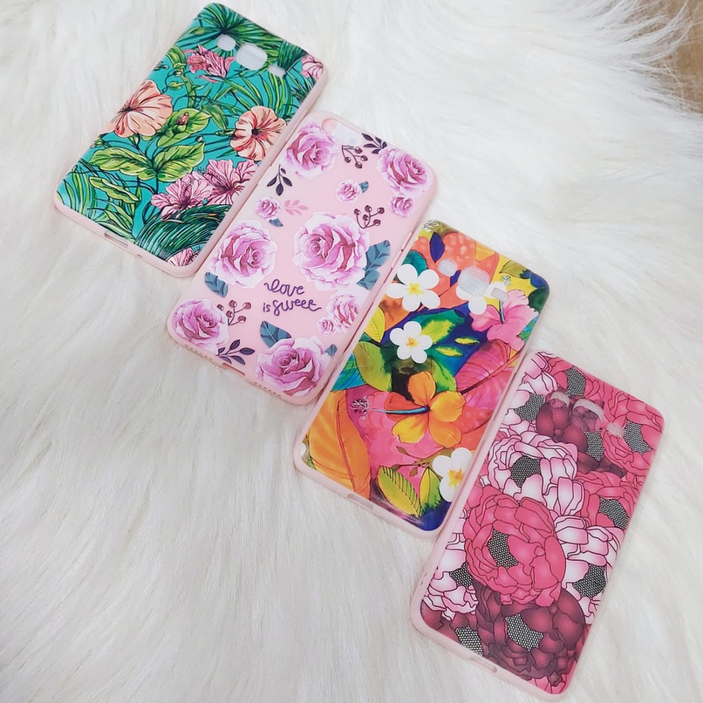 SOFTCASE SOFTCASE SILIKON CASING MOTIF BUNGA FLOWER VIVO V7 / VIVO Y53 / VIVO Y69