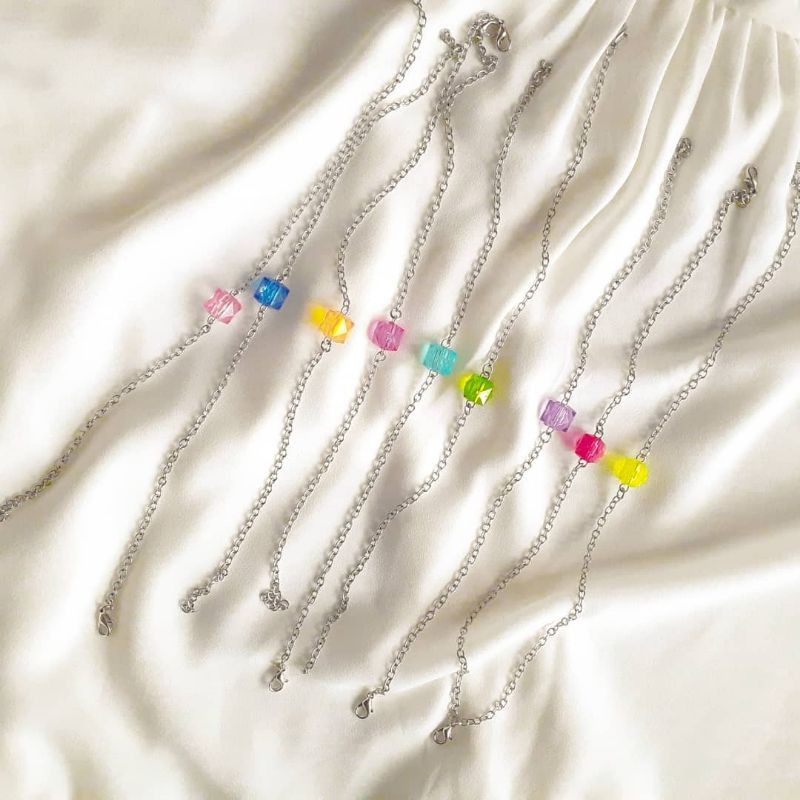 GELANG KPOP BANDUL SIMPEL WARNA PERMEN FOX | GELANG MURAH BANDUNG