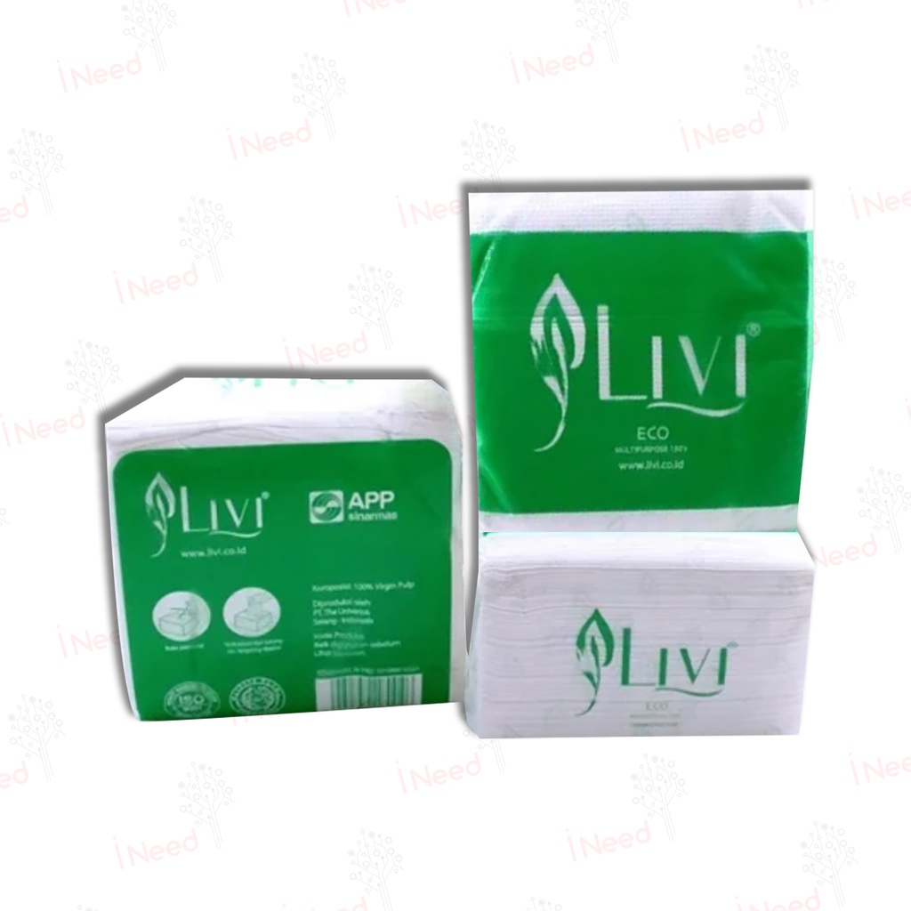 (INEED) TISSUE LIVI ECO Multipurpose 150s - Tisu Serbaguna | Tissue Serbaguna