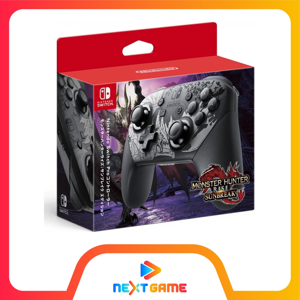 Nintendo Switch Pro Controller Monster Hunter Rise Sunbreak Edition
