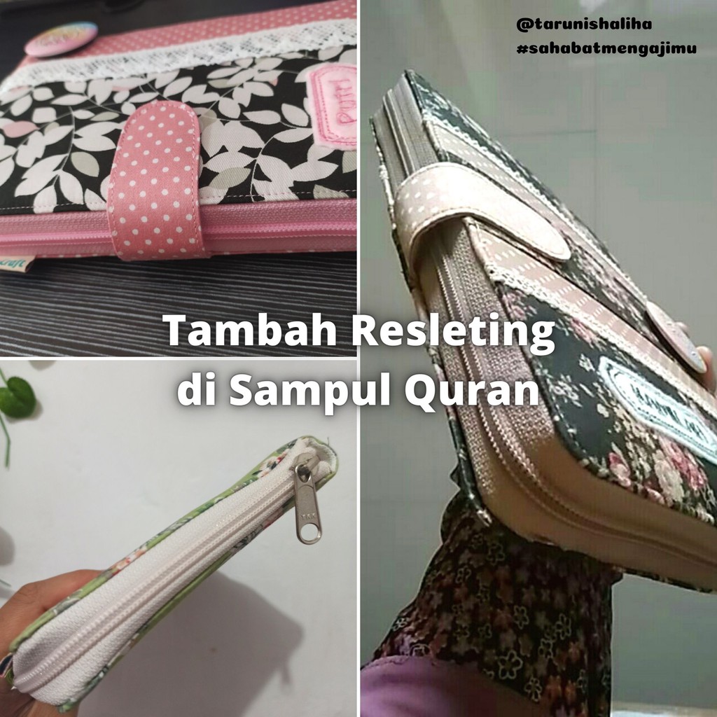Pasang Resleting Sampul Quran