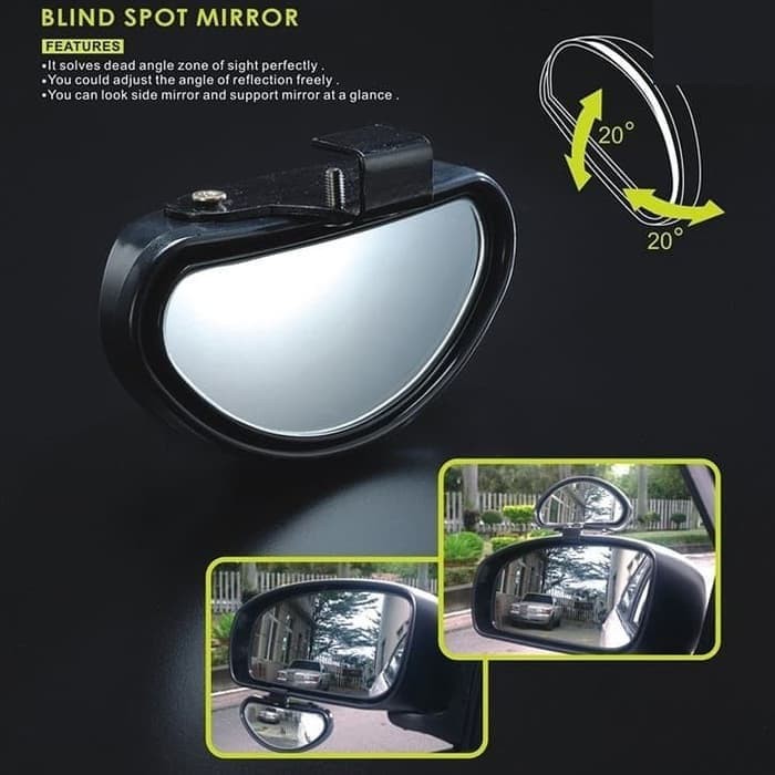 SPION WIDE View Tambahan Mobil - Clear Zone Kaca Spion Wide View Spot Mirror Motor Mobil Sepeda M7U8