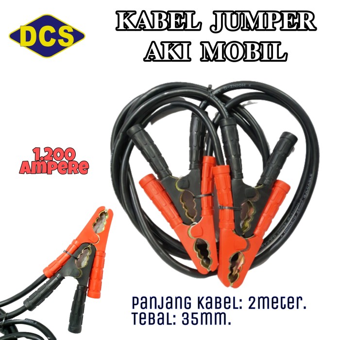 Kabel Jumper Aki 1200A Car Emergency Battery Accu Cable Jumper Jumbo