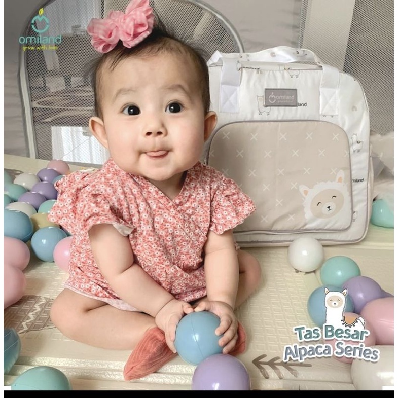 Omiland Tas Bayi Besar Saku Print Alpaca Series - OB 27201-4