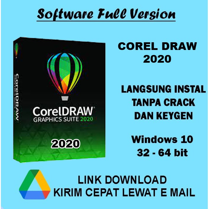 COREL DRAW 2020 - 32/64bit - FULL VERSION