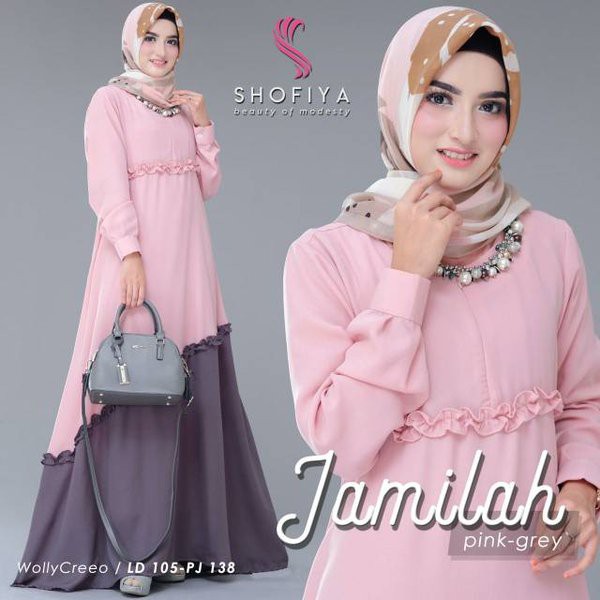 COD JAMILAH DRESS Baju Wanita Pakaian Muslimah Dress Muslim  Baju Gamis Terbaru Gamis Modern 2021