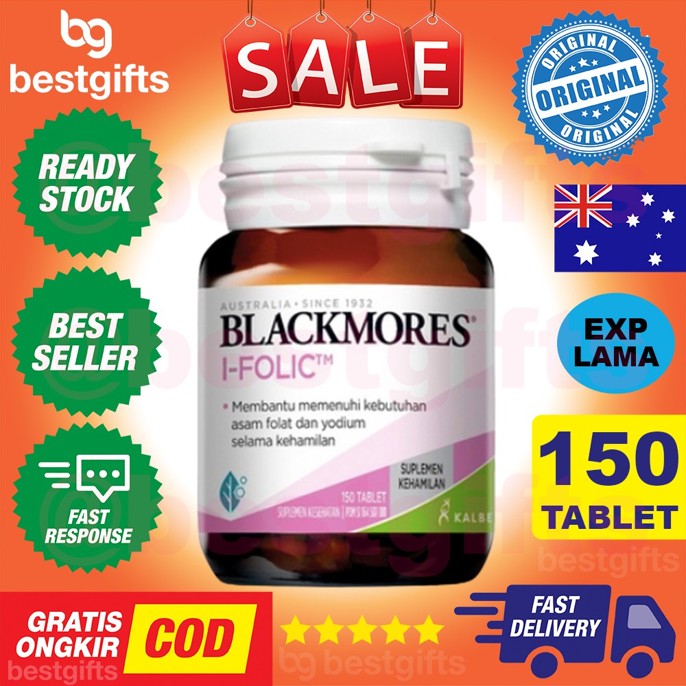 BLACKMORES I-FOLIC I FOLIC IFOLIC SUPLEMEN VITAMIN PREGNANCY PROGRAM IBU HAMIL - 150 TABLET