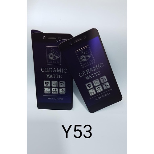 Tempered Glass Ceramic Matte VIVO Screen Protector Anti Gores Kaca Film